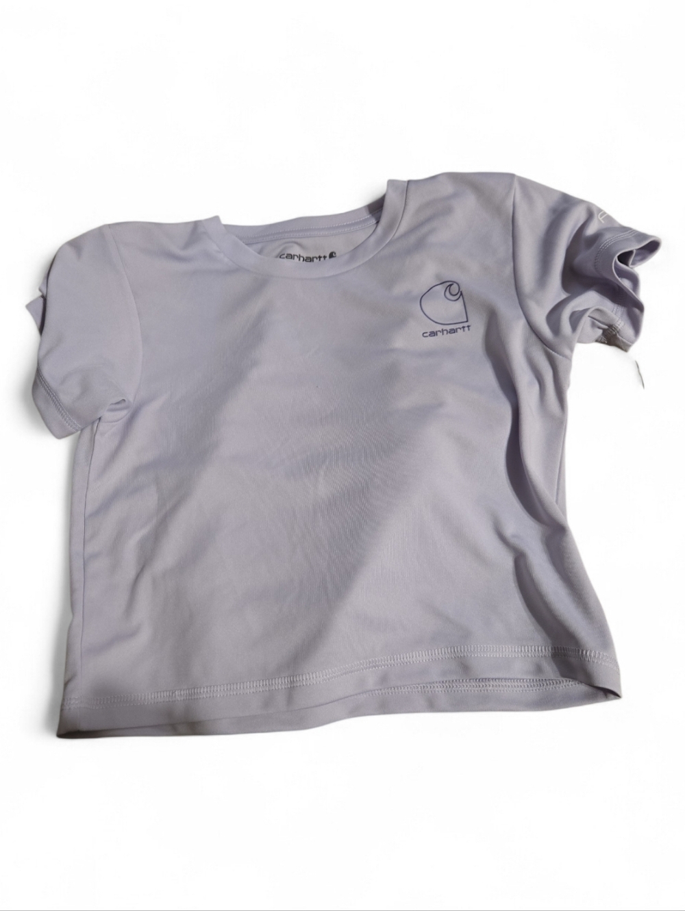 NWT Girls Carhartt Force Lavender Short Sleeve Crop Tee